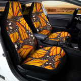 Orange Monarch Butterfly Pattern Print Universal Fit Car Seat Covers 102422