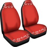 Orange Paisley Bandana Print Universal Fit Car Seat Covers 102422