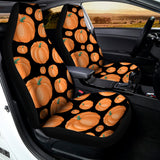 Orange Pumpkin Pattern Print Universal Fit Car Seat Covers 102422
