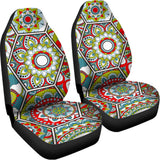 Oriental Mandala Bohemian Pattern Print Universal Fit Car Seat Covers 102422