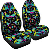Ornament Psychedelic Trippy Print Universal Fit Car Seat Covers 102422