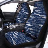 Ornamental Fish Pattern Print Universal Fit Car Seat Covers 102422