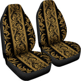 Ornamental Western Damask Print Universal Fit Car Seat Covers 102422