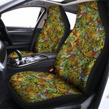 Outdoor Camping Pattern Print Universal Fit Car Seat Covers 102422
