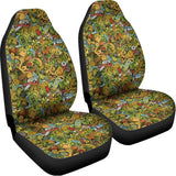 Outdoor Camping Pattern Print Universal Fit Car Seat Covers 102422