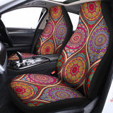 Oval Bohemian Mandala Patchwork Print Universal Fit Car Seat Covers 102422