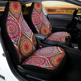 Oval Bohemian Mandala Patchwork Print Universal Fit Car Seat Covers 102422