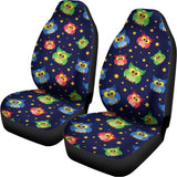 Owl And Star Pattern Print Universal Fit Car Seat Covers 102422