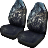 Owl At Night Print Universal Fit Car Seat Covers 102422
