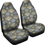 Owl Knitted Pattern Print Universal Fit Car Seat Covers 102422