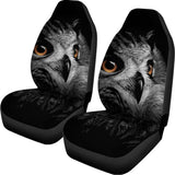 Owl Portrait Print Universal Fit Car Seat Covers 102422