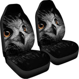 Owl Portrait Print Universal Fit Car Seat Covers 102422