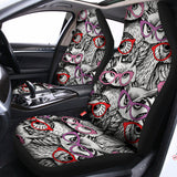 Owl With Glasses Pattern Print Universal Fit Car Seat Covers 102422