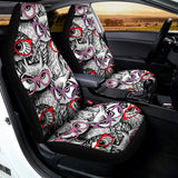 Owl With Glasses Pattern Print Universal Fit Car Seat Covers 102422