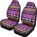 Paisley Elephant Hamsa Pattern Print Universal Fit Car Seat Covers 102422