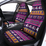 Paisley Elephant Hamsa Pattern Print Universal Fit Car Seat Covers 102422