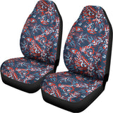 Paisley Floral Bohemian Pattern Print Universal Fit Car Seat Covers 102422