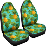Palm Leaf Pineapple Pattern Print Universal Fit Car Seat Covers 102422