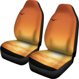 Palm Tree Beach Sunset Print Universal Fit Car Seat Covers 102422