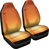 Palm Tree Beach Sunset Print Universal Fit Car Seat Covers 102422