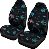 Palm Tree Summer Beach Pattern Print Universal Fit Car Seat Covers 102422