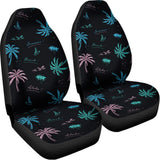 Palm Tree Summer Beach Pattern Print Universal Fit Car Seat Covers 102422