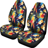 Parrot And Flower Pattern Print Universal Fit Car Seat Covers 102422