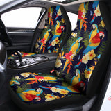 Parrot And Flower Pattern Print Universal Fit Car Seat Covers 102422