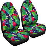 Parrot Banana Leaf Hawaii Pattern Print Universal Fit Car Seat Covers 102422