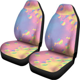 Pastel Acid Melt Print Universal Fit Car Seat Covers 102422