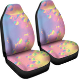Pastel Acid Melt Print Universal Fit Car Seat Covers 102422