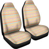 Pastel Aztec Tribal Pattern Print Universal Fit Car Seat Covers 102422