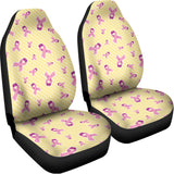 Pastel Breast Cancer Awareness Print Universal Fit Car Seat Covers 102422