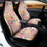 Pastel Cactus And Succulent Print Universal Fit Car Seat Covers 102422