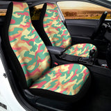 Pastel Camouflage Print Universal Fit Car Seat Covers 102422