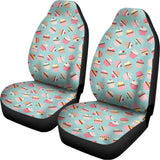 Pastel Cupcake Pattern Print Universal Fit Car Seat Covers 102422