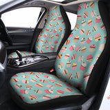 Pastel Cupcake Pattern Print Universal Fit Car Seat Covers 102422