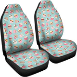 Pastel Cupcake Pattern Print Universal Fit Car Seat Covers 102422