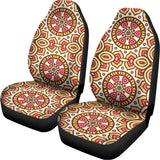 Pastel Ethnic Mandala Print Universal Fit Car Seat Covers 102422