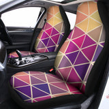 Pastel Geometric Shape Pattern Print Universal Fit Car Seat Covers 102422