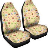 Pastel Macaron Pattern Print Universal Fit Car Seat Covers 102422
