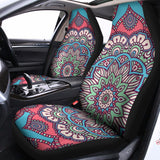 Pastel Mandala Bohemian Pattern Print Universal Fit Car Seat Covers 102422