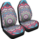 Pastel Mandala Bohemian Pattern Print Universal Fit Car Seat Covers 102422
