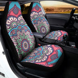 Pastel Mandala Bohemian Pattern Print Universal Fit Car Seat Covers 102422