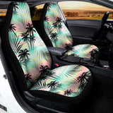 Pastel Palm Tree Pattern Print Universal Fit Car Seat Covers 102422