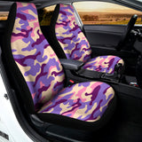 Pastel Purple Camouflage Print Universal Fit Car Seat Covers 102422