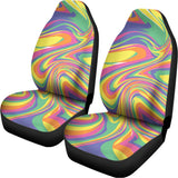 Pastel Rave Print Universal Fit Car Seat Covers 102422