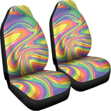 Pastel Rave Print Universal Fit Car Seat Covers 102422