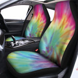 Pastel Spiral Tie Dye Print Universal Fit Car Seat Covers 102422