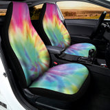 Pastel Spiral Tie Dye Print Universal Fit Car Seat Covers 102422